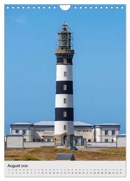 Produktbild: Phares Bretons Bretonische Leuchtt&uuml;rme (Wandkalender 2026 DIN A4 hoch), CALVENDO Monatskalender