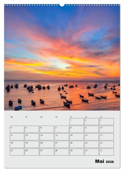 Produktbild: VIETNAM - Mein Urlaubsplaner (Wandkalender 2026 DIN A2 hoch), CALVENDO Monatskalender