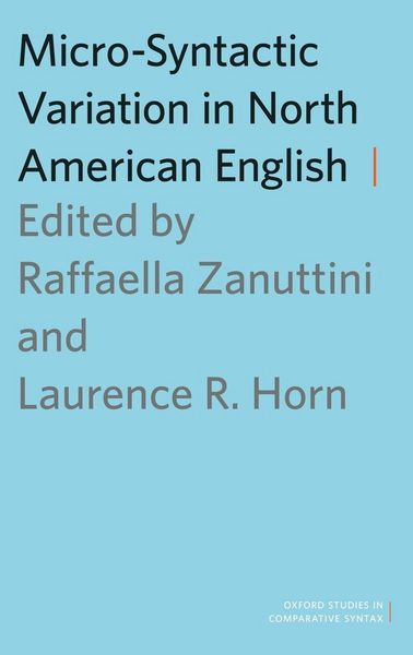 Produktbild: Micro-Syntactic Variation in North American English