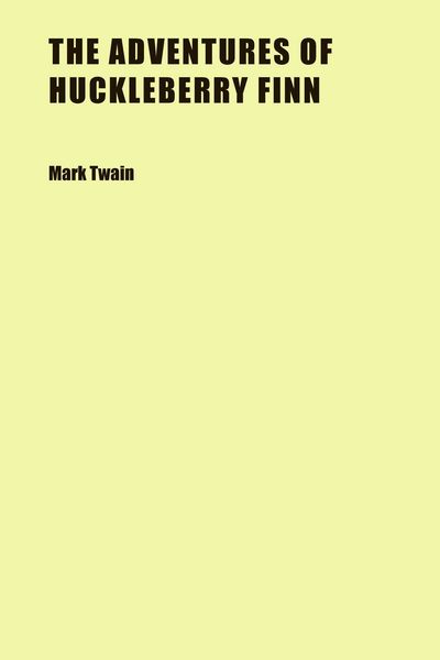 Produktbild: Twain, M: Adventures of Huckleberry Finn
