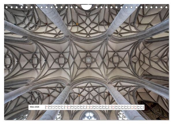Produktbild: Gew&ouml;lbe des Glaubens &ndash; Kirchendecken Europas (Wandkalender 2026 DIN A4 quer), CALVENDO Monatskalender
