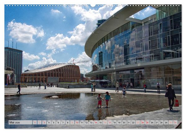 Produktbild: Neue Architektur in Mailand (hochwertiger Premium Wandkalender 2026 DIN A2 quer), Kunstdruck in Hochglanz