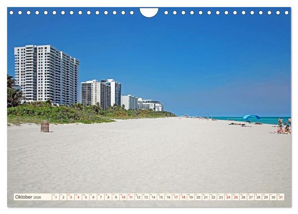 Produktbild: Miami und Miami Beach (Wandkalender 2026 DIN A4 quer), CALVENDO Monatskalender