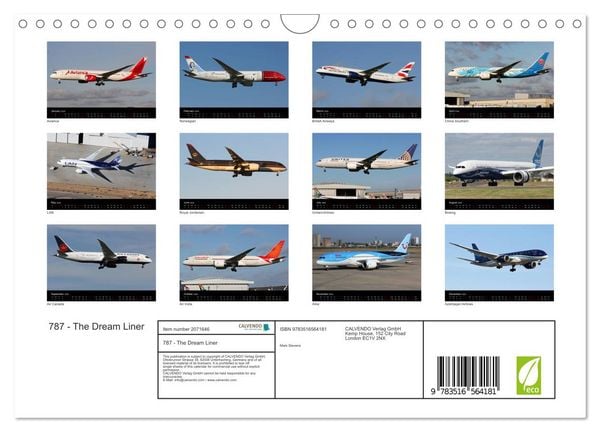 Produktbild: 787 - The Dream Liner (Wall Calendar 2026 DIN A4 landscape), CALVENDO 12 Month Wall Calendar