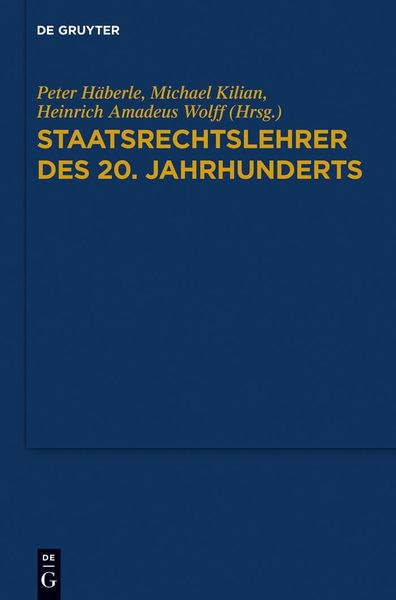 Produktbild: Staatsrechtslehrer des 20. Jahrhunderts