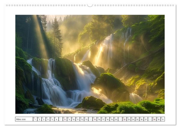 Produktbild: Wo Wasser und Magie sich vereinen (Wandkalender 2026 DIN A2 quer), CALVENDO Monatskalender