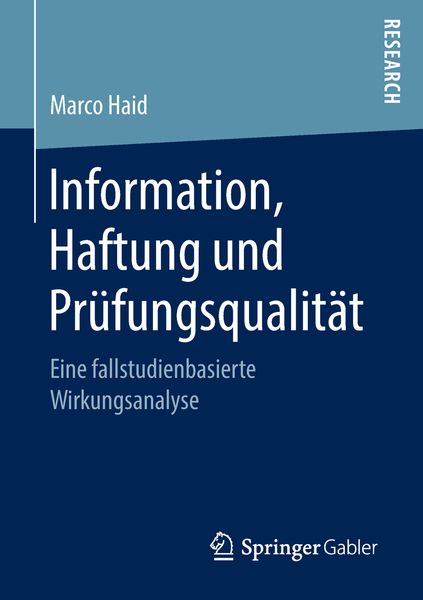 Produktbild: Information, Haftung und Pr&uuml;fungsqualit&auml;t