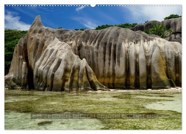 Produktbild: Seychellen - Inselparadiese Mah&eacute; La Digue Praslin (hochwertiger Premium Wandkalender 2026 DIN A2 quer), Kunstdruck in Hochglanz