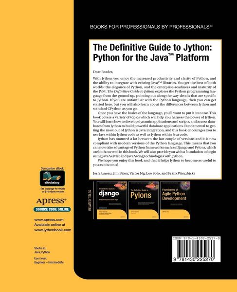 Produktbild: The Definitive Guide to Jython