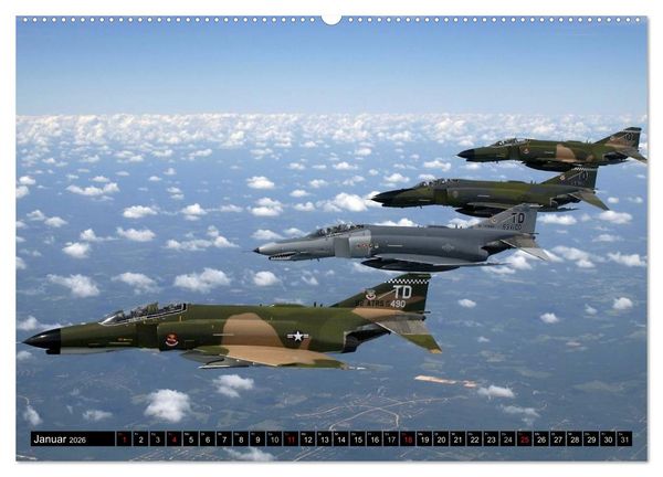 Produktbild: Kampfjets &bull; U.S. Aircraft (hochwertiger Premium Wandkalender 2026 DIN A2 quer), Kunstdruck in Hochglanz