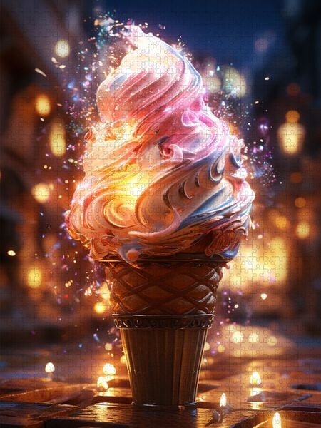 Produktbild: CALVENDO Puzzle Softeis | 2000 Teile Lege-Gr&ouml;&szlig;e 90x67cm Foto-Puzzle f&uuml;r gl&uuml;ckliche Stunden