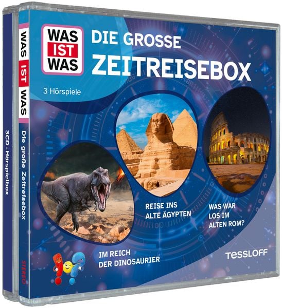 Produktbild: WAS IST WAS 3-CD H&ouml;rspielbox. Die gro&szlig;e Zeitreisebox