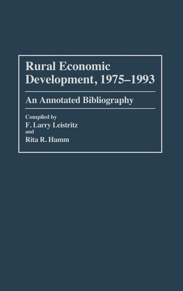 Produktbild: Rural Economic Development, 1975-1993