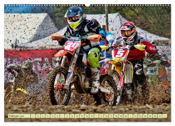 Produktbild: Motocross - so cool (Wandkalender 2026 DIN A2 quer), CALVENDO Monatskalender