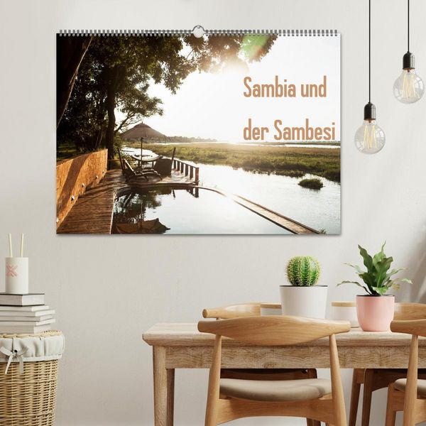 Produktbild: Sambia und der Sambesi (Wandkalender 2026 DIN A2 quer), CALVENDO Monatskalender