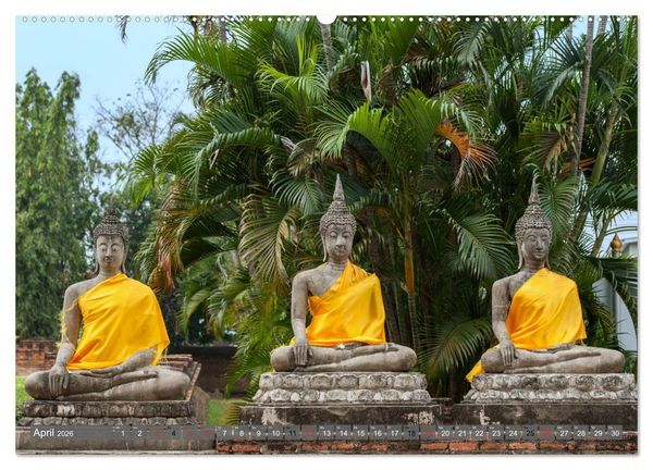 Produktbild: Buddha - Momente der inneren Einkehr (hochwertiger Premium Wandkalender 2026 DIN A2 quer), Kunstdruck in Hochglanz
