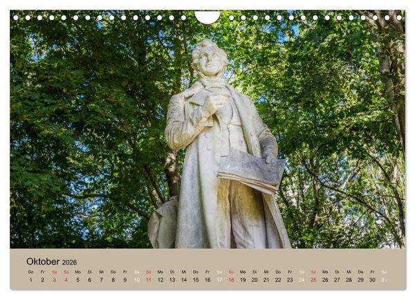 Produktbild: Gro&szlig;er Tiergarten Berlin - Von Dichtern und Komponisten (Wandkalender 2026 DIN A4 quer), CALVENDO Monatskalender