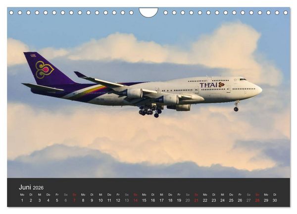 Produktbild: Verkehrsflugzeuge (Wandkalender 2026 DIN A4 quer), CALVENDO Monatskalender