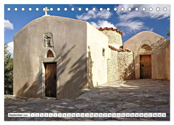 Produktbild: Kreta - Sonnenparadies und Wiege Europas (Tischkalender 2026 DIN A5 quer), CALVENDO Monatskalender