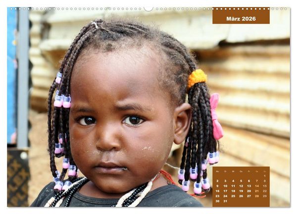 Produktbild: Kinderportr&auml;ts aus Afrika (hochwertiger Premium Wandkalender 2026 DIN A2 quer), Kunstdruck in Hochglanz