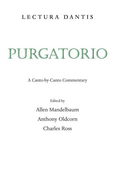 Produktbild: Lectura Dantis, Purgatorio
