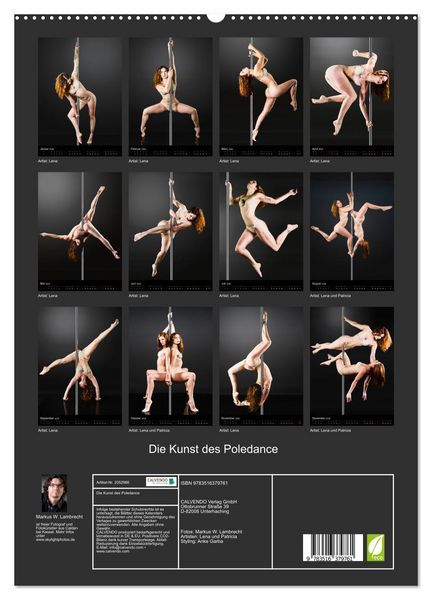 Produktbild: Die Kunst des Poledance (hochwertiger Premium Wandkalender 2026 DIN A2 hoch), Kunstdruck in Hochglanz