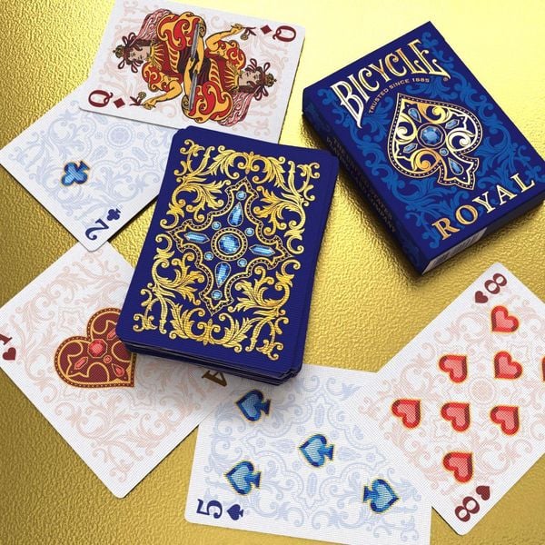 Produktbild: Bicycle Royal, Spielkarten 54 Blatt (inkl. 2 Joker), Pokerkarten, Romm&eacute;