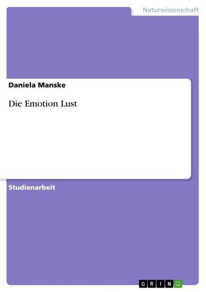 Produktbild: Die Emotion Lust