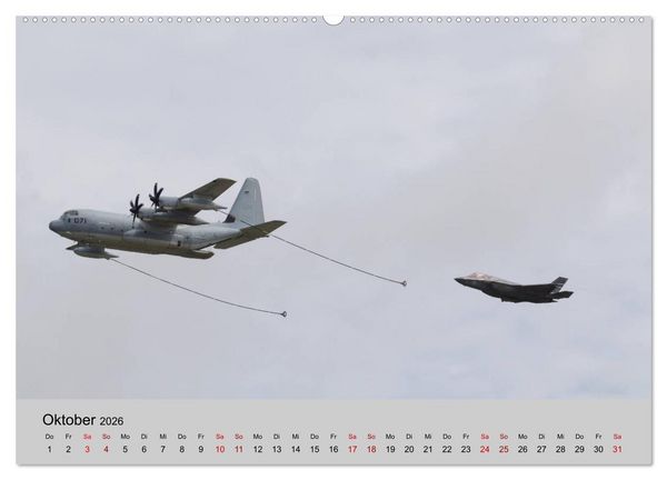 Produktbild: Transportflugzeug C-130 Hercules (hochwertiger Premium Wandkalender 2026 DIN A2 quer), Kunstdruck in Hochglanz