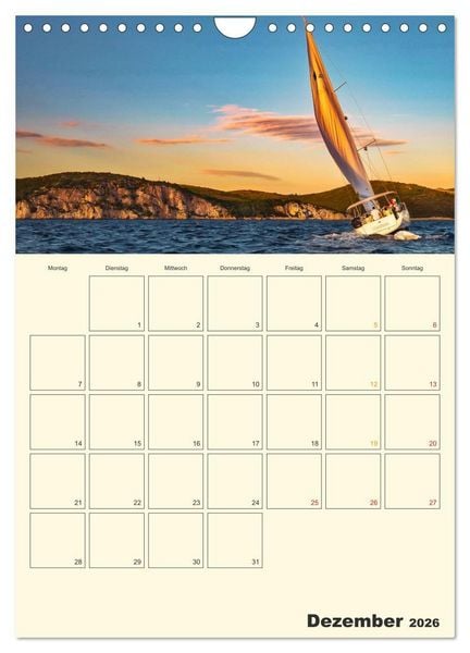 Produktbild: Segeln, unser Jahresplaner (Wandkalender 2026 DIN A4 hoch), CALVENDO Monatskalender
