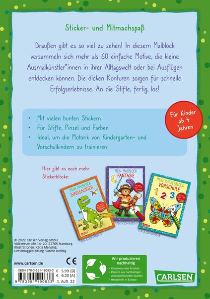 Produktbild: Mein Malblock: Wald und Wiese