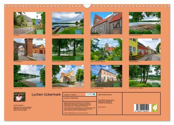 Produktbild: Lychen Uckermark (Wandkalender 2026 DIN A3 quer), CALVENDO Monatskalender