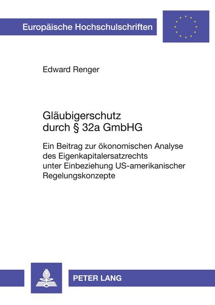 Produktbild: Gläubigerschutz durch § 32a GmbHG