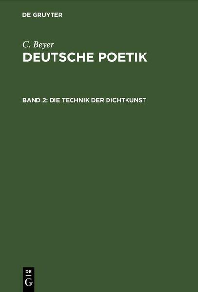 Produktbild: Die Technik der Dichtkunst