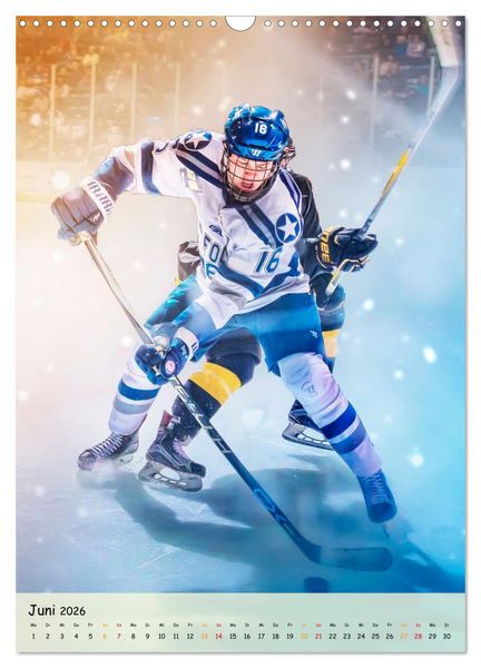 Produktbild: Eishockey Leidenschaft (Wandkalender 2026 DIN A3 hoch), CALVENDO Monatskalender