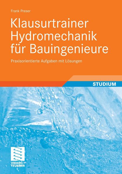 Produktbild: Klausurtrainer Hydromechanik f&uuml;r Bauingenieure