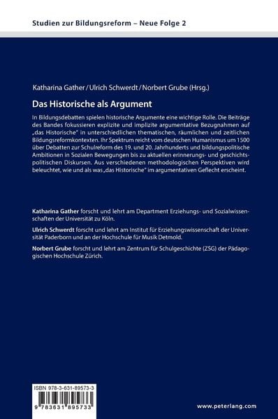Produktbild: Das Historische als Argument
