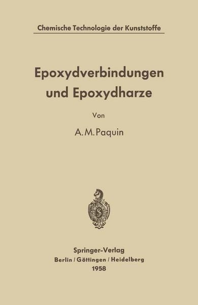 Produktbild: Epoxydverbindungen und Epoxydharze