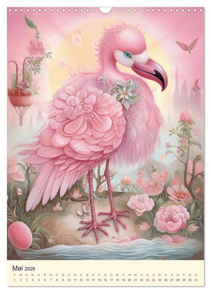 Produktbild: Rosa Traumland. Zauberhafte Wunderwelt (Wandkalender 2026 DIN A3 hoch), CALVENDO Monatskalender