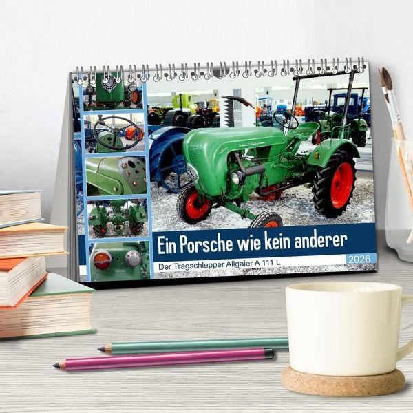 Produktbild: Ein Porsche wie kein anderer - Der Tragschlepper Allgaier A 111 L (Tischkalender 2026 DIN A5 quer), CALVENDO Monatskalender