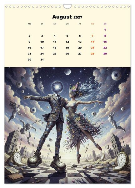 Produktbild: TraumT&auml;nzer - Schritte durch Zeit, Licht und Illusion (Wandkalender 2027 DIN A3 hoch), CALVENDO Monatskalender