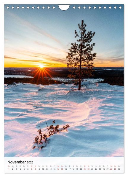 Produktbild: Finnland - Winter Wunderland (Wandkalender 2026 DIN A4 hoch), CALVENDO Monatskalender