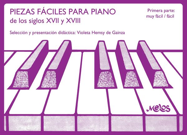 Produktbild: Piezas faciles para piano : de los siglos XVII y XVIII