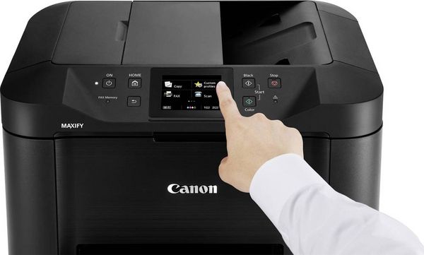 Produktbild: Canon Multifunktionsdrucker Tintenstrahl Farbe A4 Drucker, Scanner, Kopierer, Fax LAN, WLAN, Duplex, Duplex-ADF