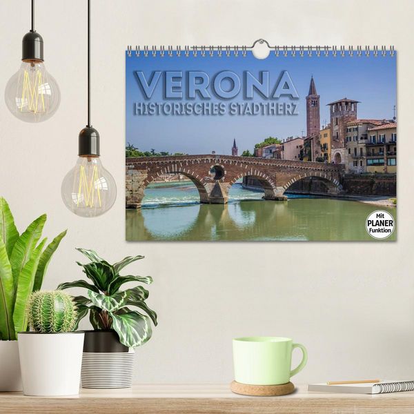 Produktbild: VERONA Historisches Stadtherz (Wandkalender 2026 DIN A4 quer), CALVENDO Monatskalender