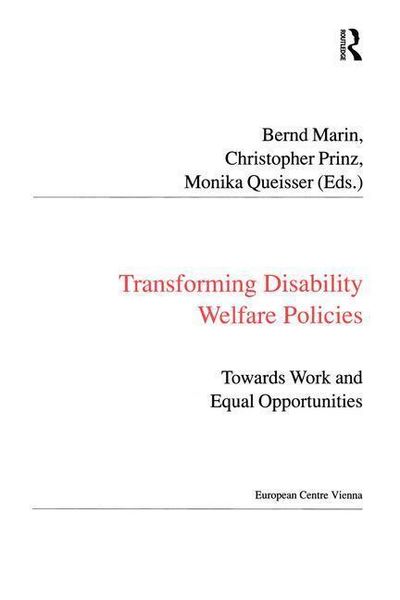 Produktbild: Prinz, C: Transforming Disability Welfare Policies