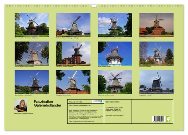 Produktbild: Faszination Galerieholl&auml;nder (Wandkalender 2026 DIN A2 quer), CALVENDO Monatskalender
