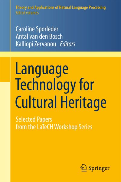 Produktbild: Language Technology for Cultural Heritage