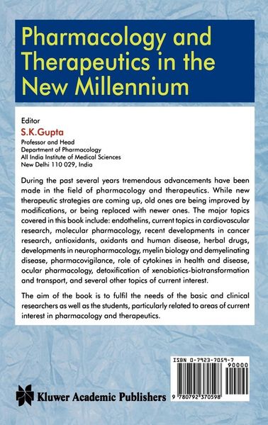 Produktbild: Pharmacology and Therapeutics in the New Millennium