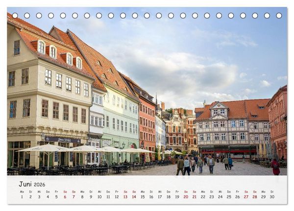 Produktbild: Quedlinburg - Die historische Altstadt (Tischkalender 2026 DIN A5 quer), CALVENDO Monatskalender
